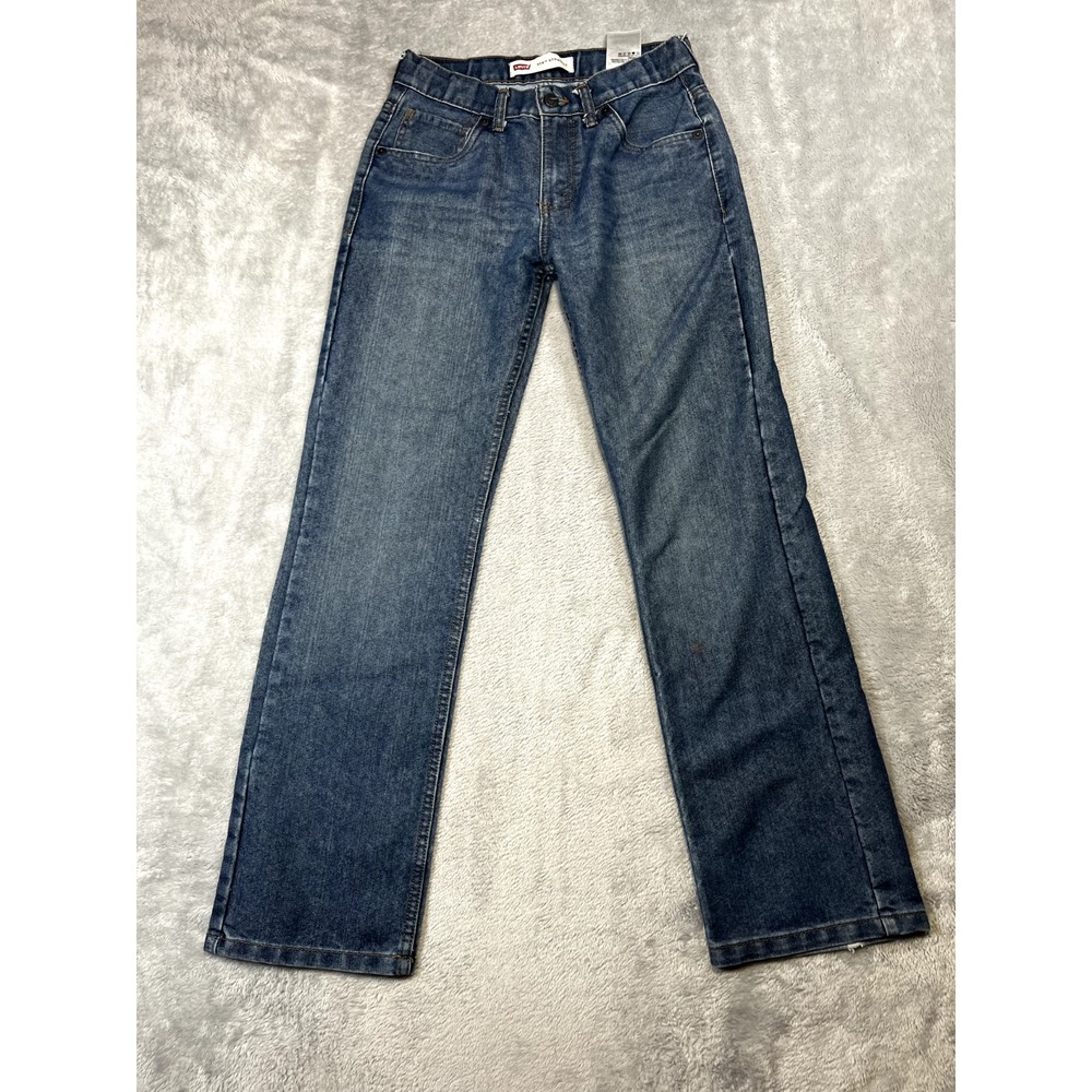 Levis 514 Jeans Boys 16 Regular Mid Wash Denim Straight Leg Casual